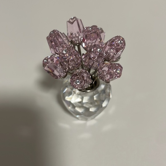 SWAROVSKI Crystal Dozen Pink Roses - Picture 2 of 5